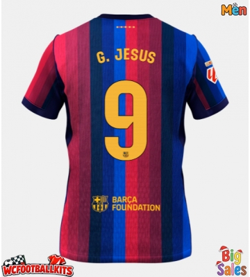 Barcelona Gabriel Jesus #9 Replica Home Stadium Shirt 2026-27 Short Sleeve